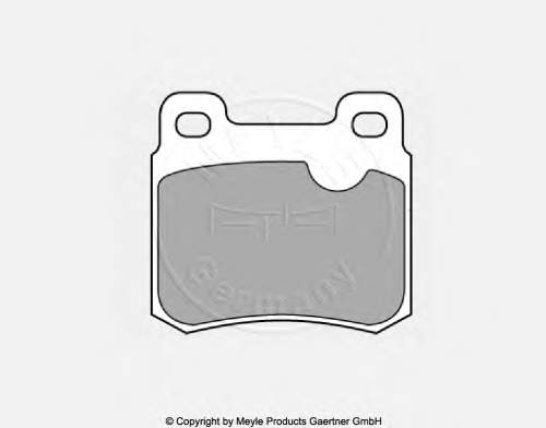 Задні гальмівні колодки Meyle 0252114015 ціна, від 11.45 USD