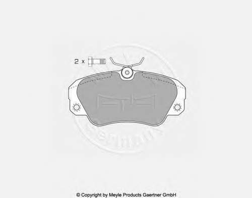 Передні тормозні колодки LP0848 Delphi