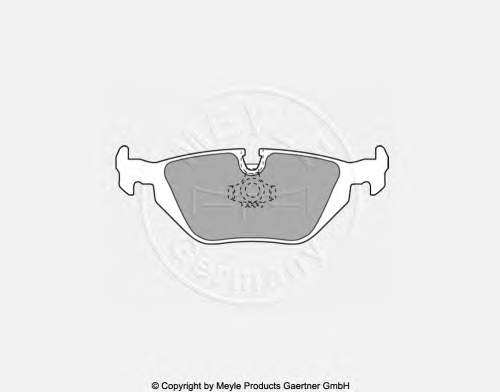 Задні гальмівні колодки Meyle 0252160717 ціна, від 20.27 USD