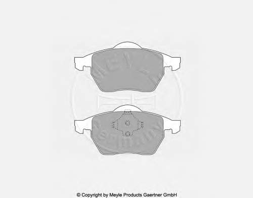 Гальмівні колодки Meyle 0252184819 ціна, від 24.47 USD