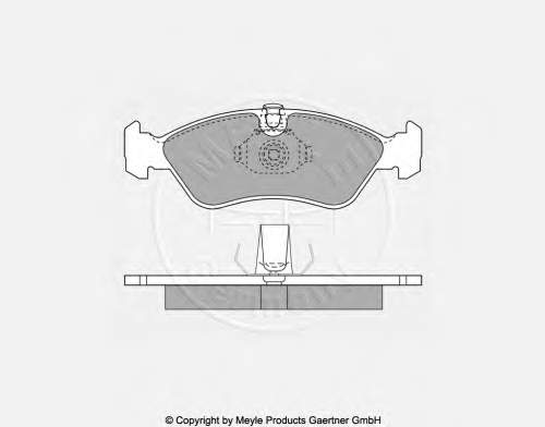 Гальмівні колодки Meyle 0252186217 ціна, від 18.05 USD