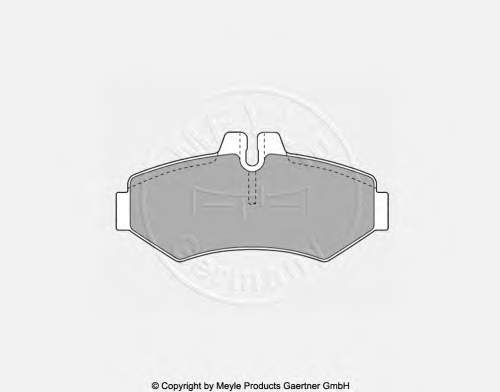 Задні гальмівні колодки Meyle 0252302118 ціна, від 21.52 USD