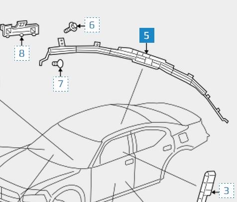 Подушка безпеки, бічна, ліва, AIRBAG Chrysler 5108049AF ціна, від 114.02 USD