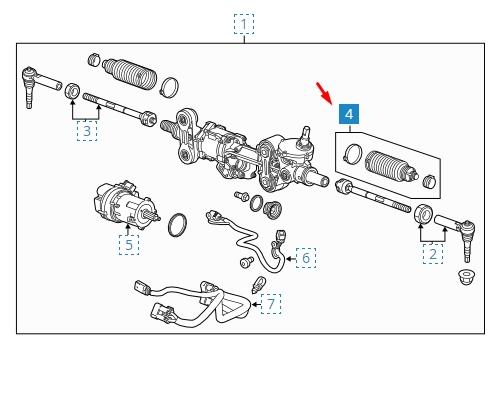 22834081 General Motors Пильник рульової