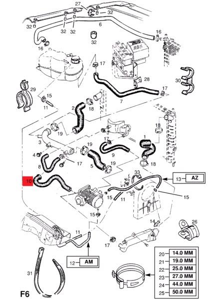 Шланг (патрубок) термостата Opel 1337465 ціна, від 4.90 USD