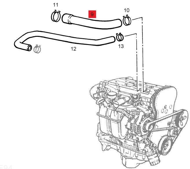 Трубка картера повітряна Opel 0656252 ціна, від 4.48 USD