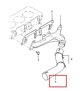 Шланг/патрубок системи охолодження 1C1O8K512AA Ford