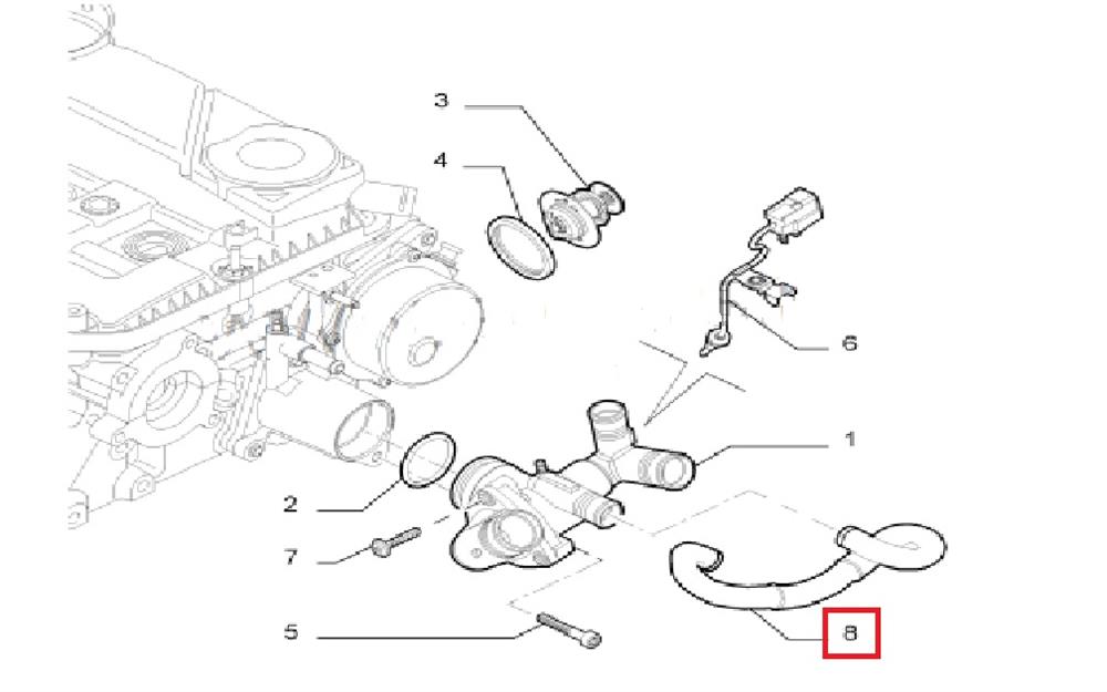 1317S1 Peugeot/Citroen шланг/патрубок системи охолодження
