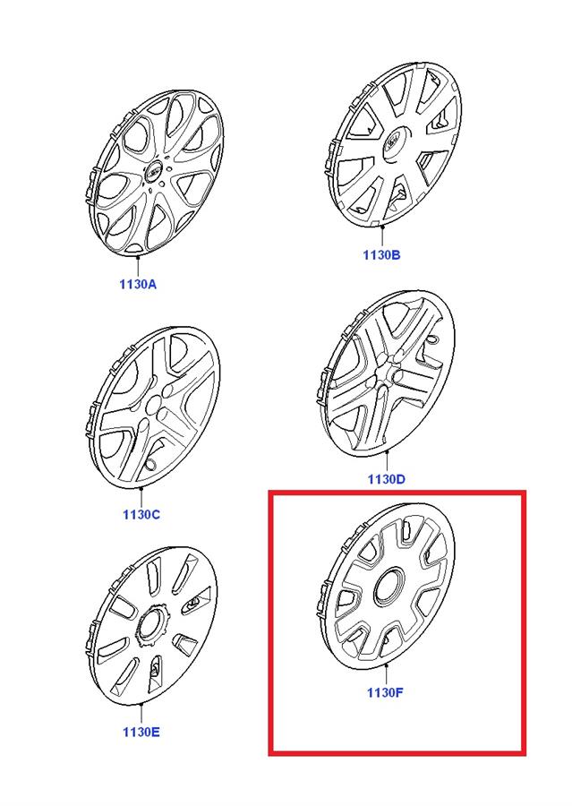 Ковпаки на диски Ford 1317872 ціна, від 25.34 USD