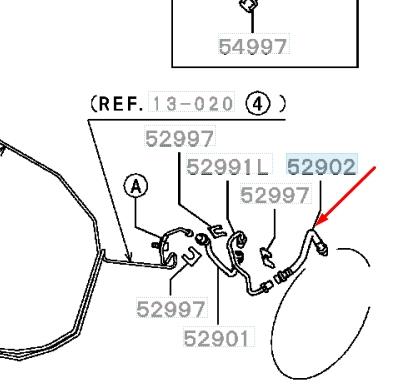 Купити ADC45360 Blue Print Шланг гальмівний задній