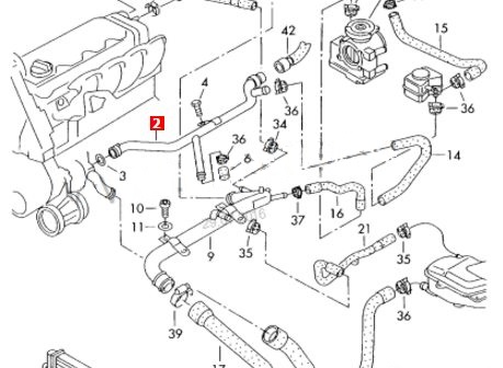 Шланг/патрубок системи охолодження VAG 06B121065AC ціна, від 14.82 USD