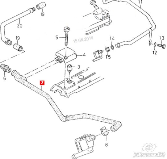 Трубка картера повітряна VAG 037103493P ціна, від 27.97 USD