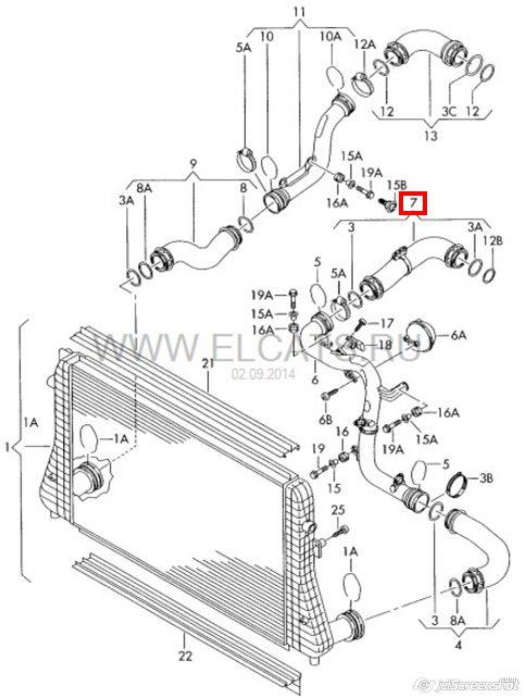 Купити DCW095TT Thermotec Патрубок повітряний, вихід з турбіни (наддув)