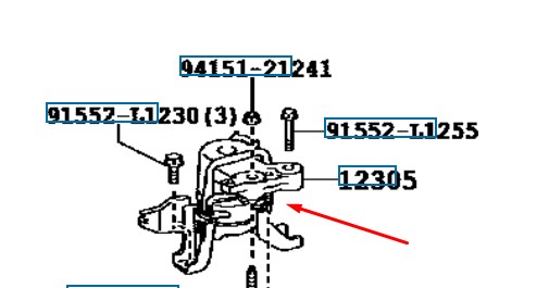 MRB71215 MarkBest Права подушка мотора