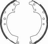 Колодки гальмові задні, барабанні 408700 Remsa