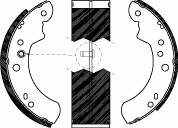 Колодки гальмові задні, барабанні 411201 Remsa