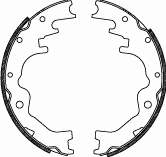 Колодки гальмові задні, барабанні U00926310A Mazda