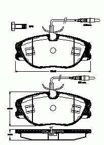 Тормозні колодки Remsa 30544