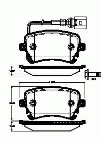Купити SBDS826P Starline Задні колодки