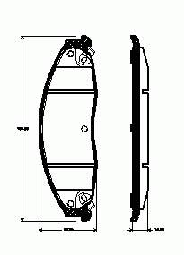 Гальмівні колодки Remsa 95508 ціна, від 28.97 USD