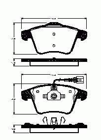 Купити INF111205 InA-For Колодки гальмівні передні, дискові