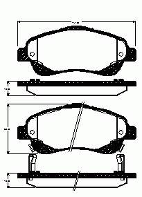 Гальмівні колодки Remsa 104602 ціна, від 25.59 USD