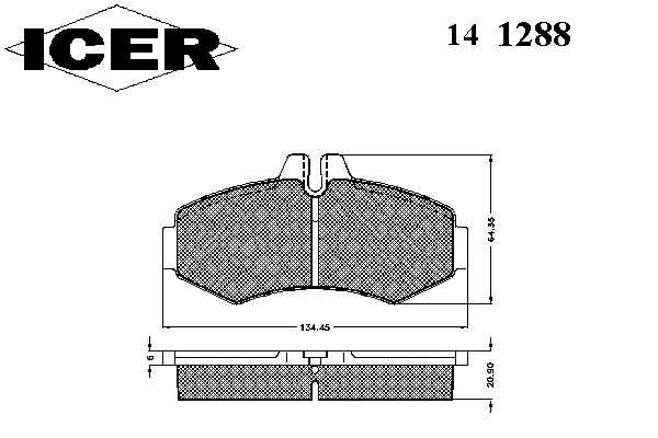 Тормозні колодки Icer 141288