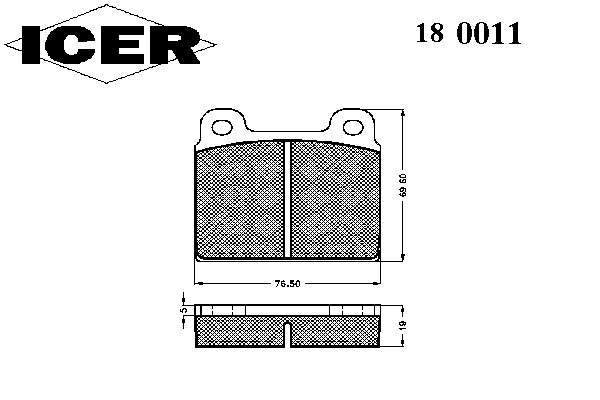 Гальмівні колодки Icer 180011 ціна, від 14.87 USD