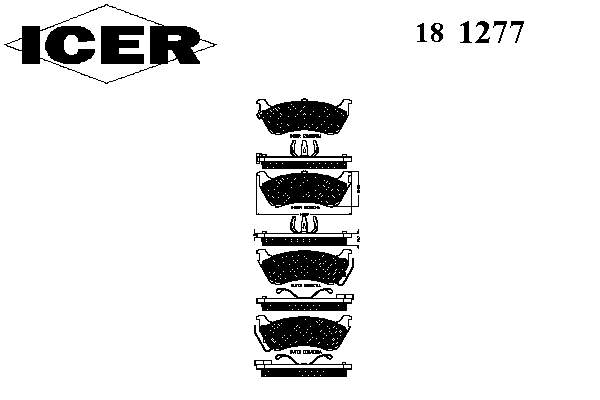 Купити 181277 Icer Задні колодки