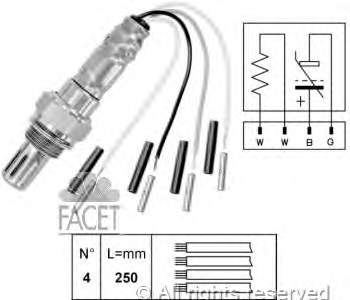 Лямбда датчик кисню Facet 107007 ціна, від 38.46 USD