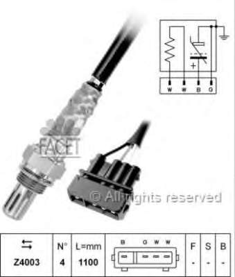 Лямбдазонд, датчик кисню 107035 Facet