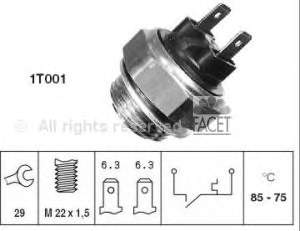 Датчик температури радіатора Facet 75008 ціна, від 6.42 USD