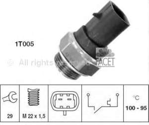 Датчик температури радіатора Facet 75117 ціна, від 7.24 USD