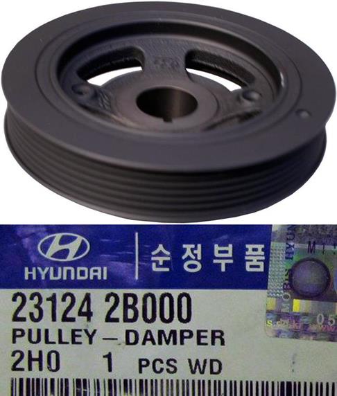 Купити 231242B010 Hyundai/Kia Шків колінчастого вала