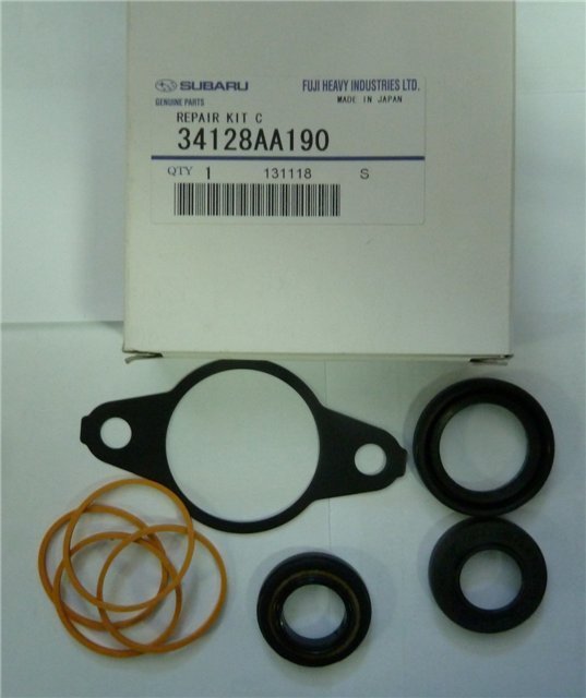 34128AA190 Subaru ремкомплект рульової рейки (механізму г/у, (комплект ущільнень))