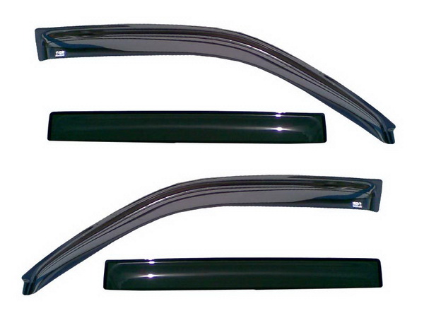 Дефлектор-обтікач (вітровики) на скло дверей, комплект 4 шт. Lexus LX 570 (URJ201) (Лексус LX)