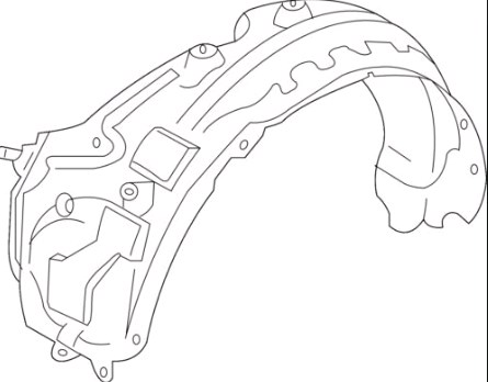Підкрилок передній правий 4585FP1T Polcar