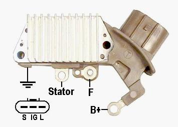 Реле регулятор генератора TRANSPO IN441