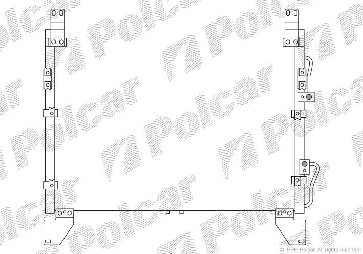 Радіатор кондиціонера 7116K8C1 Polcar