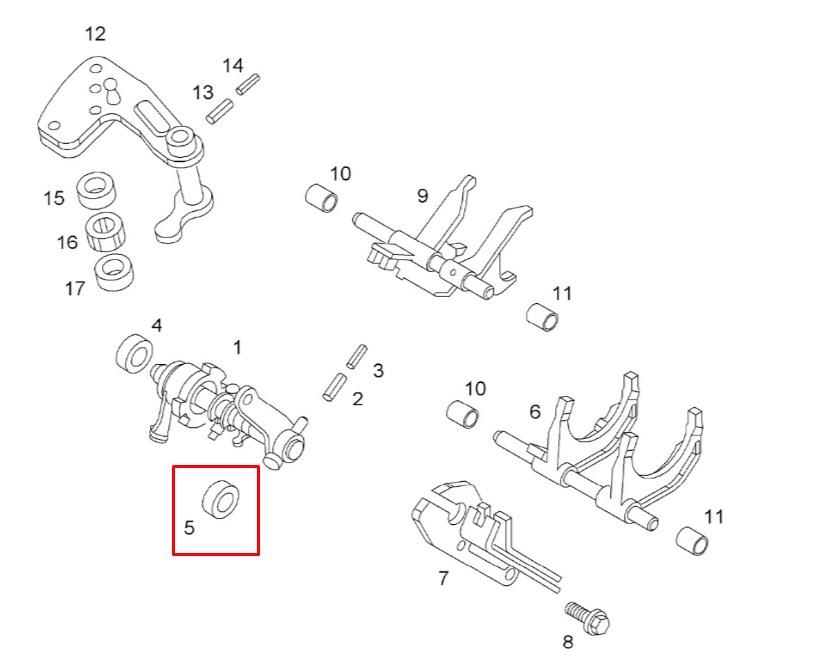 Втулка механізму перемикання передач Opel 4403790 ціна, від 30.67 USD