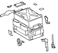 Батарейний модуль електромобіля Toyota G951033110 ціна, від 1972.00 USD