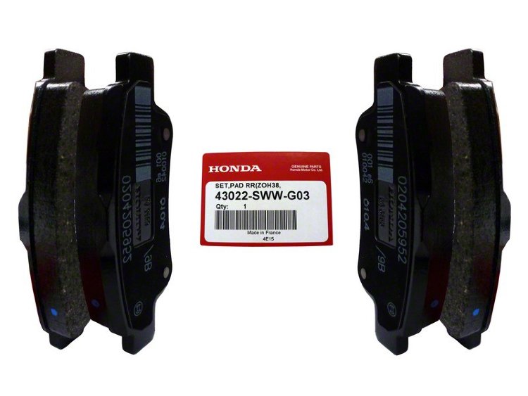 Задні гальмівні колодки 43022SWWG03 Honda