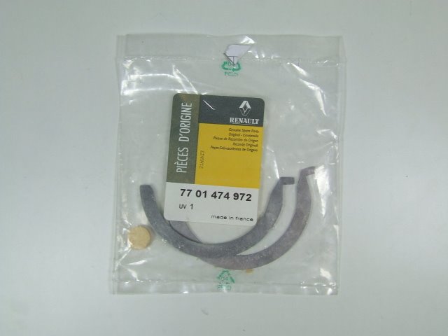 Півкільце підпірне (розбігу) колінвала, STD, комплект Renault (RVI) 7701474972 ціна, від 11.86 USD