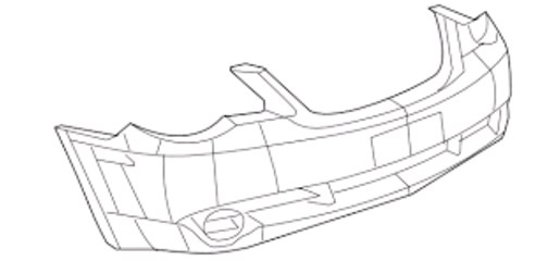 Передній бампер на Chrysler Sebring LX 