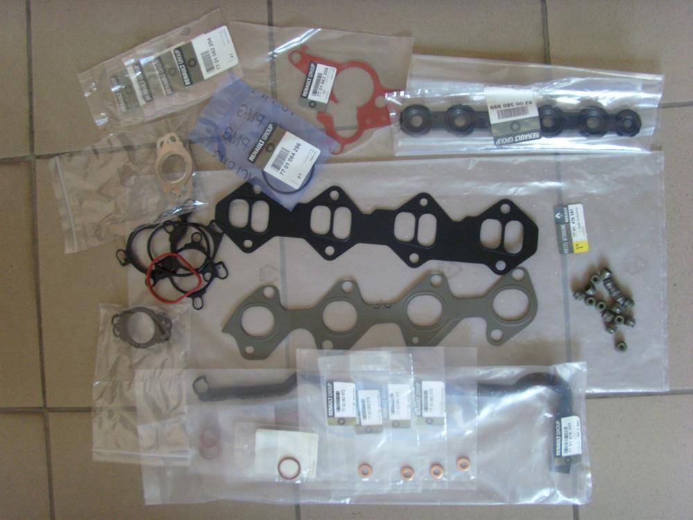 Комплект прокладок двигуна, верхній 7701478183 Renault (RVI)