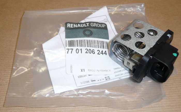 Резистор моторчика вентилятора A/C Renault (RVI) 7701206244 ціна, від 9.90 USD