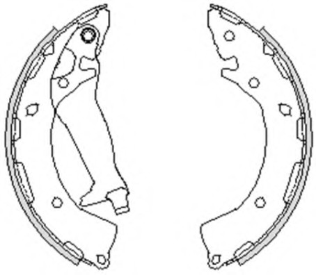 Колодки гальмові задні, барабанні 583050XA10 Hyundai/Kia