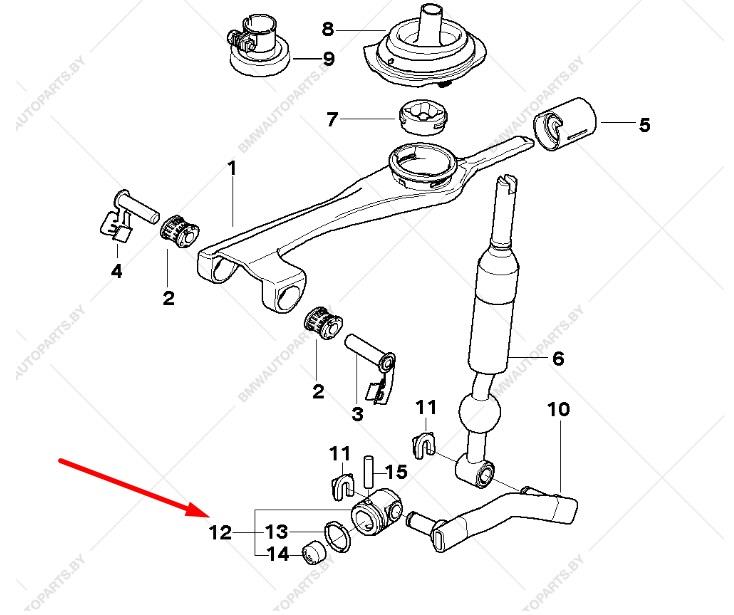 25117580281 BMW Втулка куліси КПП