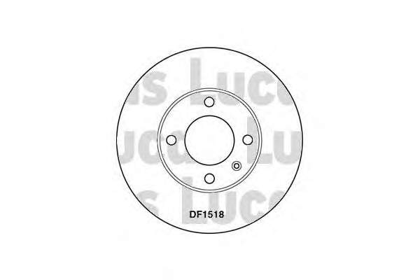 Диск гальмівний передній DF1518 Lucas