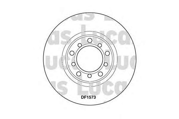 Диск гальмівний передній DF1573 Lucas